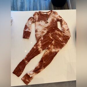 Lou Lou Gretta Rust Tie Die 2 Piece Set